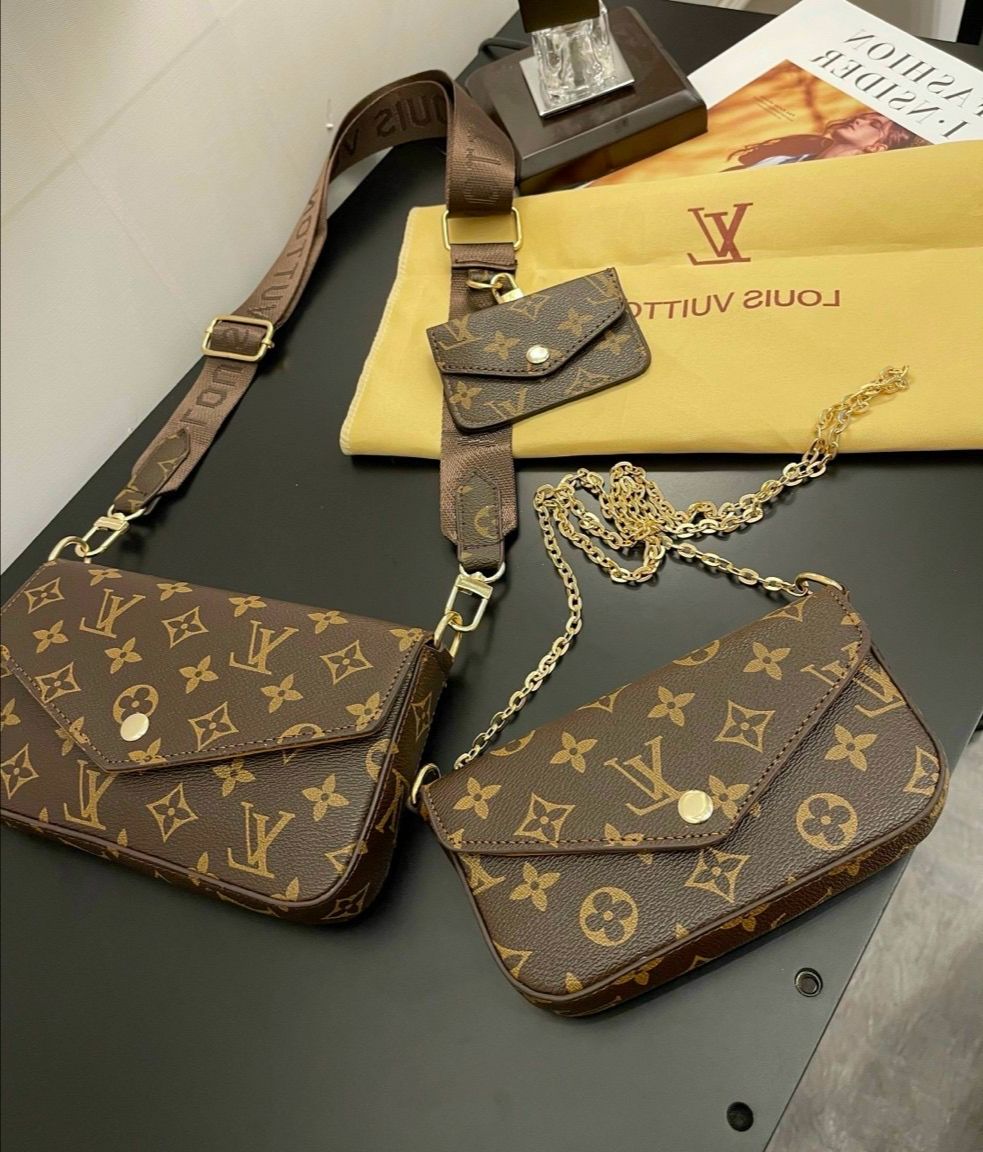 Set 3 chi tiết túi đeo chéo eo vì