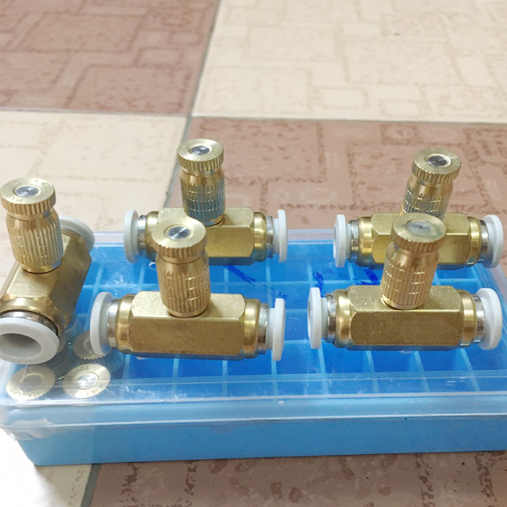 Béc phun sương bằng đồng, dùng cho bộ máy phun sương làm mát, phun sương tưới cây, bộ máy bơm mini 12v