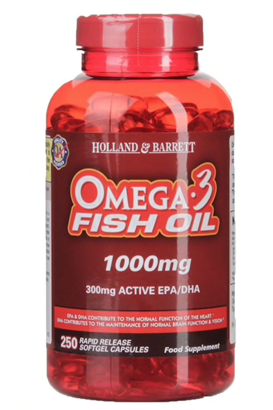 Dầu cá cao cấp - Holland & Barrett Omega 3 Fish Oil Concentrate 1000mg 250 viên