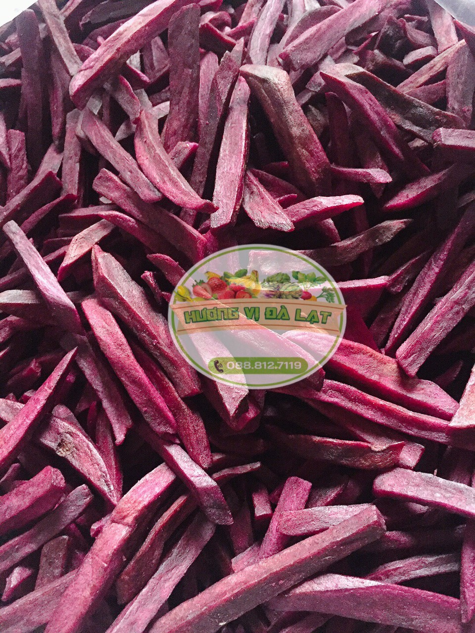 250G Khoai lang tím sấy giòn không đường - Đặc sản Đà Lạt