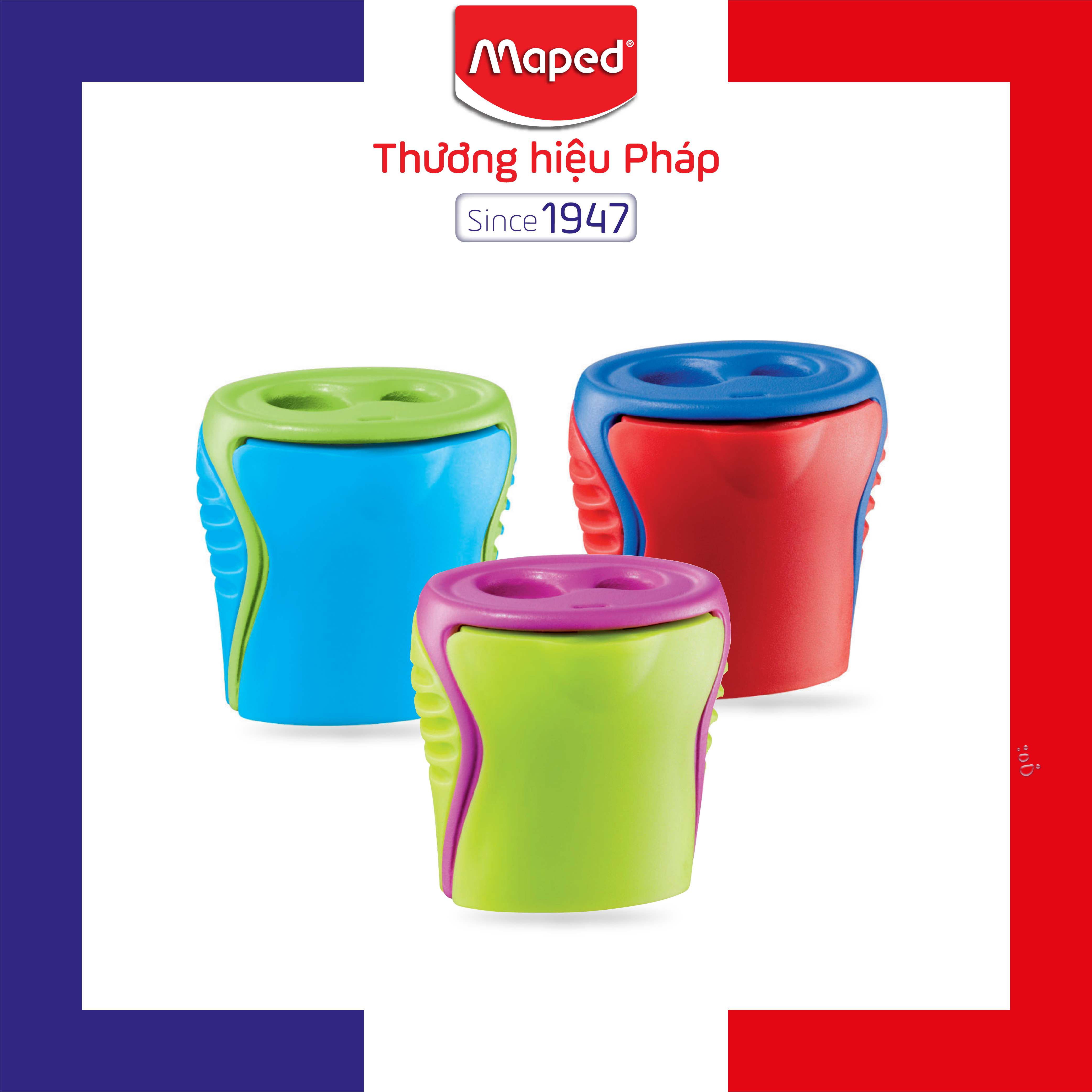 Maped - chuốt chì boogy lớn 2 lỗ - 1 cái