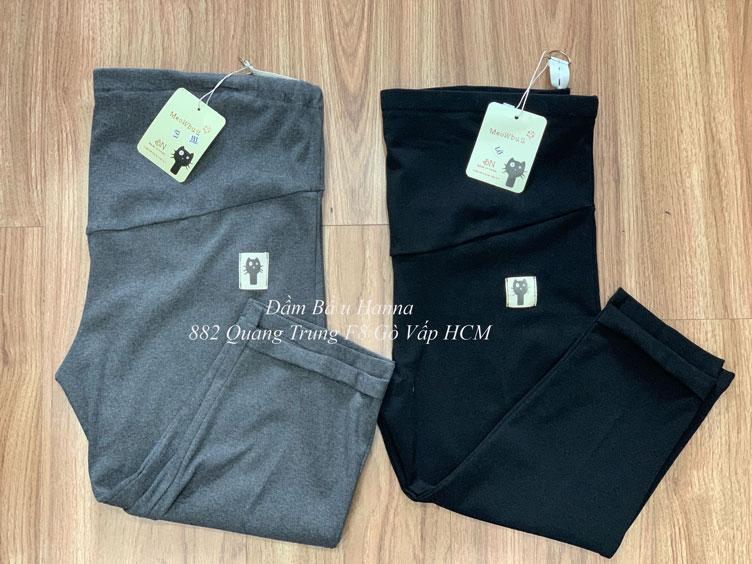 [BIGSIZE] Quần Legging bầu lửng cao cấp big size tphcm, vải thun cotton mềm mát co dãn thoải mái, không xù, không nhăn, đàn hồi tốt, có lưng thun điều chỉnh, có size tới 80kg