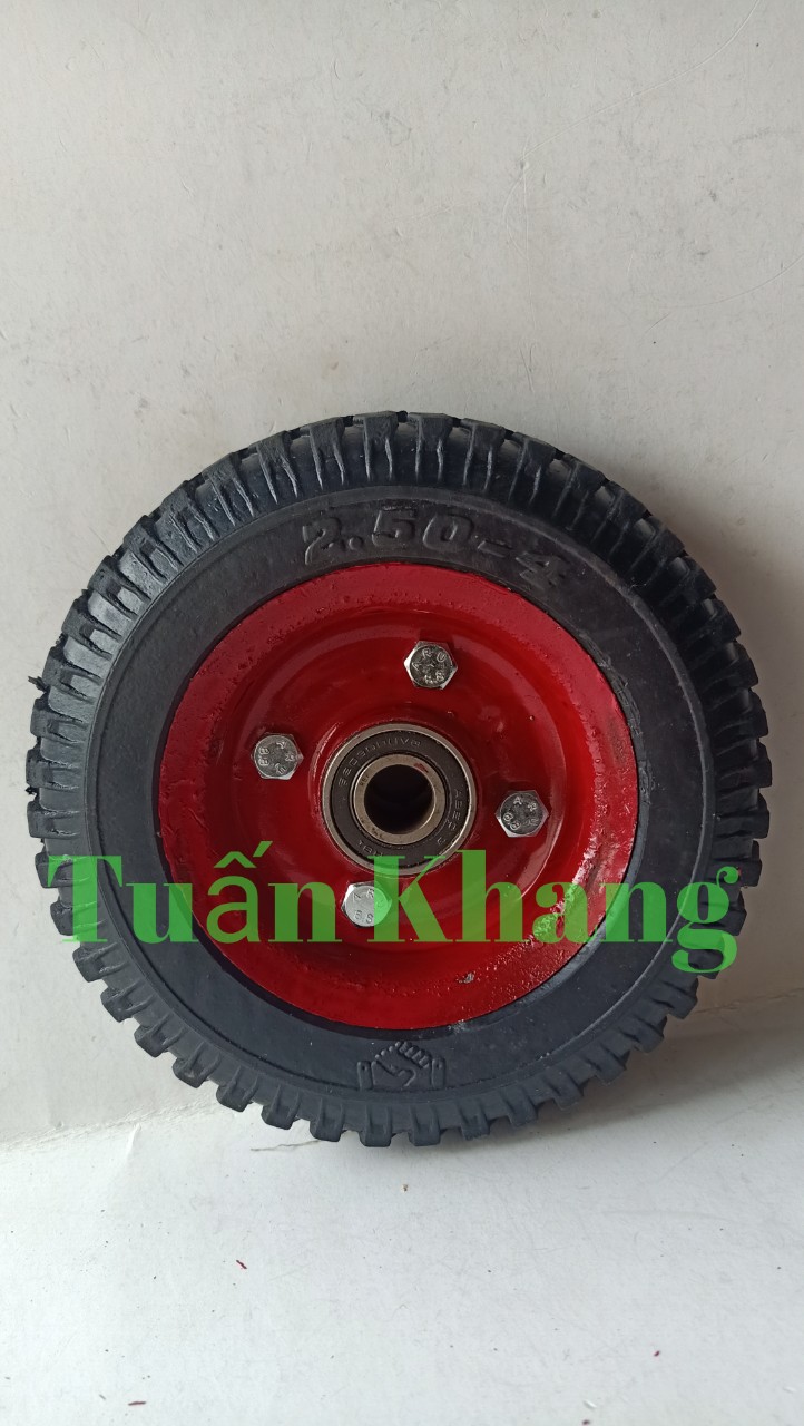 Bánh xe 200mm cao su đặc có vòng bi