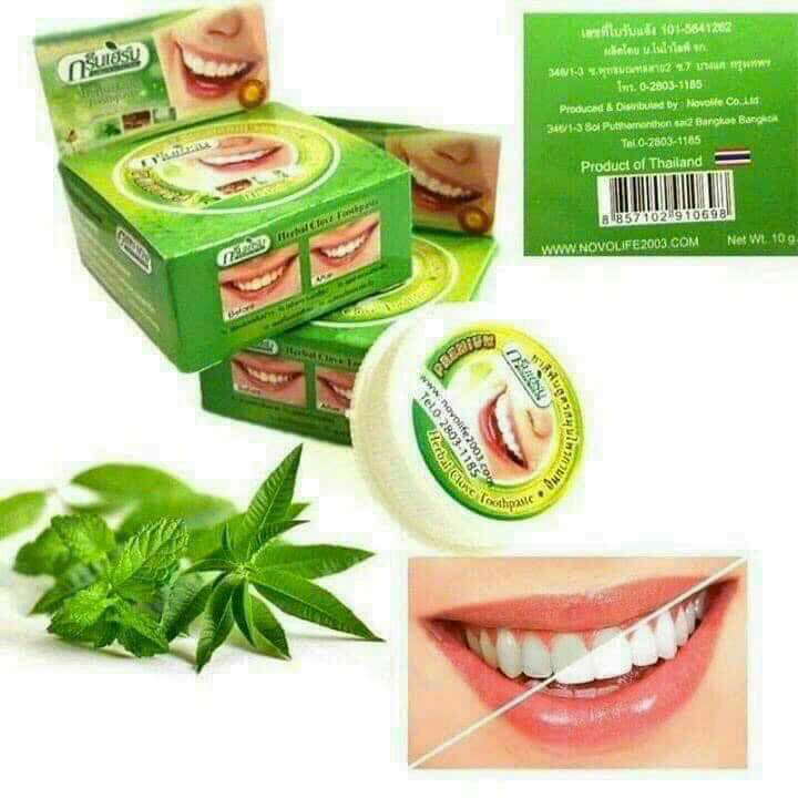 Kem tẩy trắng răng Green Herb Thái Lan 25g
