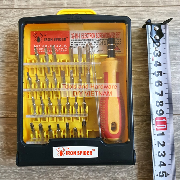 Bộ Tô Vít Đa Năng sửa điện thoại, điện tử gồm 32 chi tiết (Bộ tô vít sửa điện thoại, laptop, đồ điện tử)