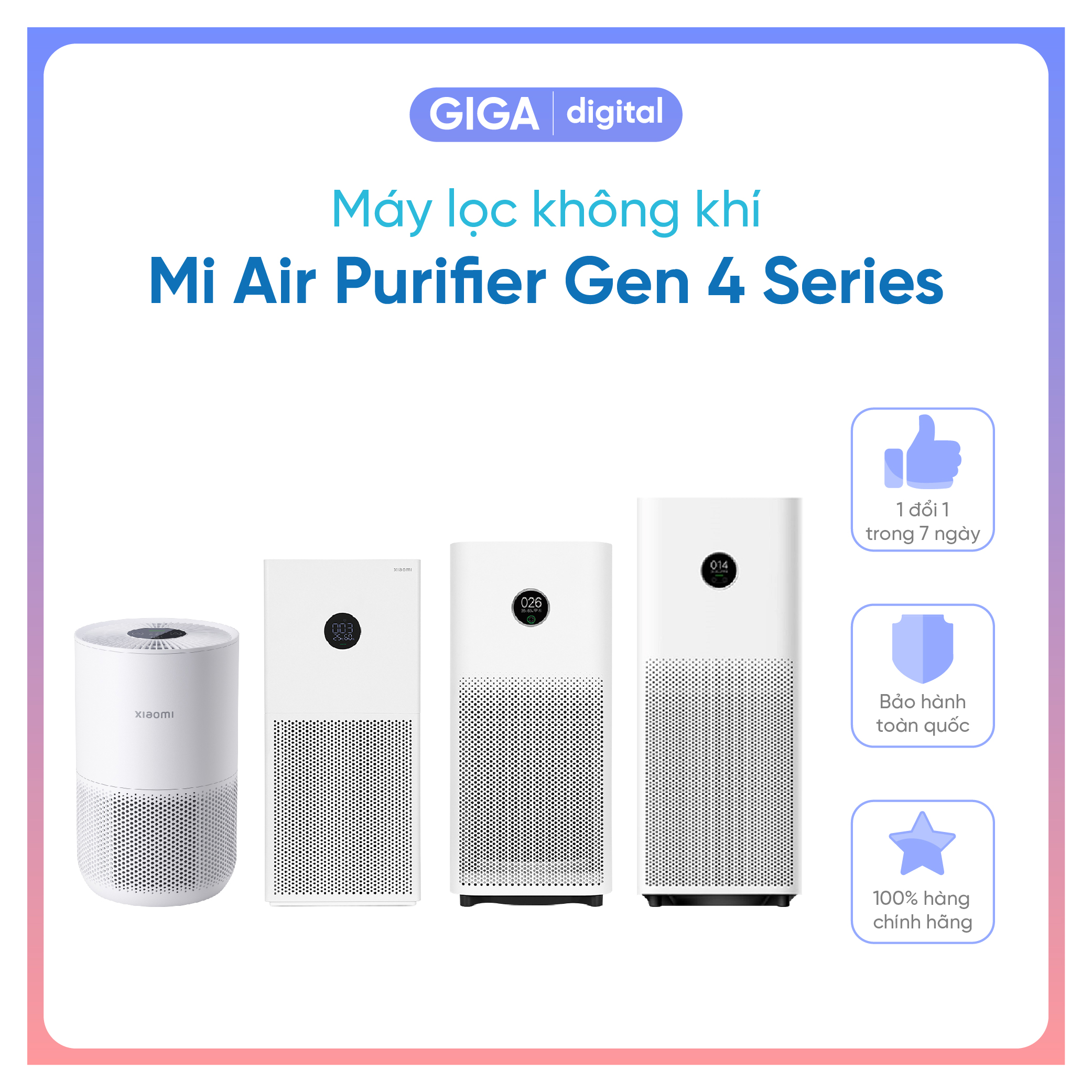 Máy lọc không khí xiaomi mi air purifier gen 4 / 4 lite / 4 pro / 4 compact - bản quốc tế kết nối app mihome