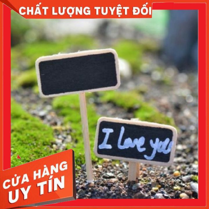 Tấm bảng đen phụ kiện trang trí tiểu cảnh