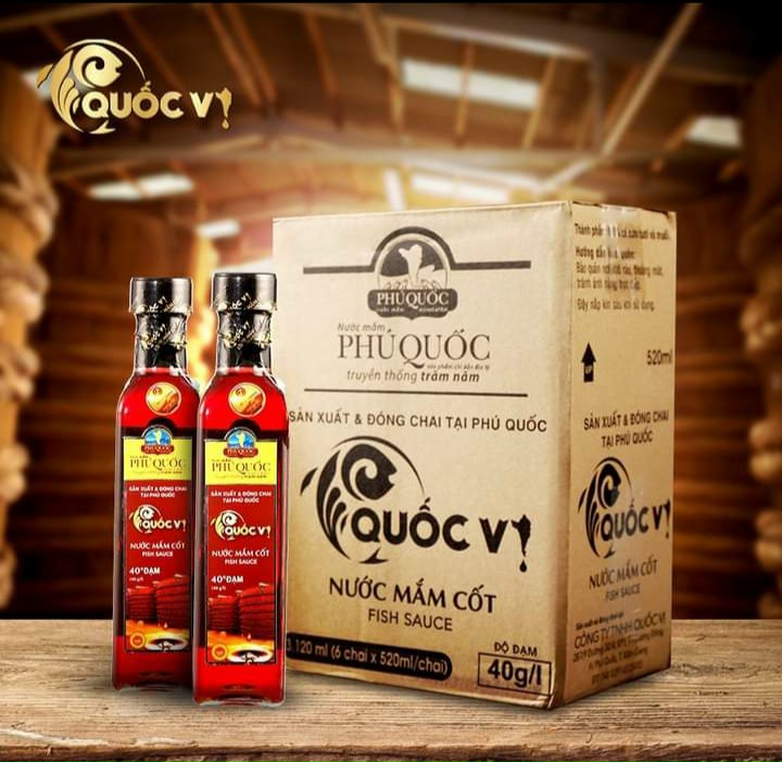 Nước mắm quốc vị - nước mắm cốt - đặc sản phú quốc - 40 độ đạm - 520ml - sayaka farm