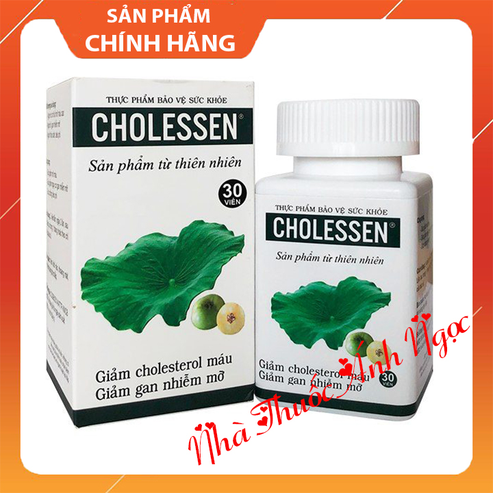 Viên Hạ mỡ máu cholessen Giảm cholesterol máu, Hạ Mỡ Máu, Giảm Gan Nhiễm Mỡ, kiểm soát béo phì