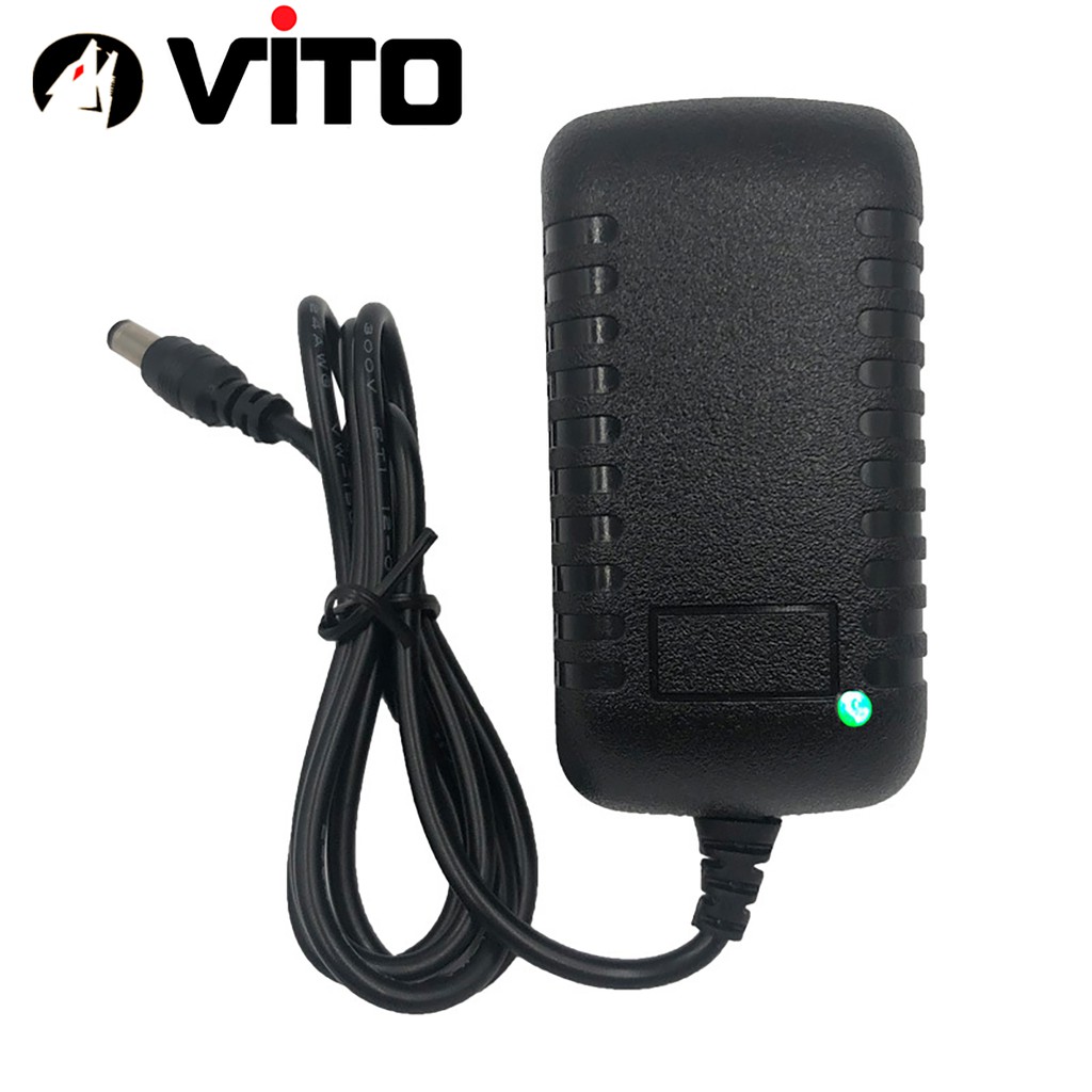 Nguồn 12v 2a 3a có đèn led vito chân cắm dc 5.5mm x 2.1mm