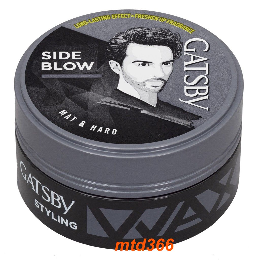 Wax tạo kiểu tóc hộp xám gatsby wax m&h 75g.