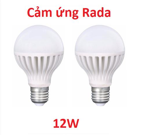 [HCM]Bộ 2 Bóng đèn cảm ứng rada 12w chuyển động