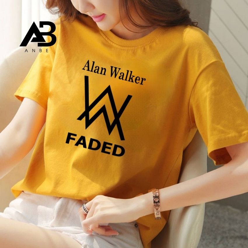 [CHUYÊN SỈ TOÀN QUỐC] Áo Thun Nữ Có Cổ Tròn Tay Lỡ Form Rộng In Chữ Alan Walker Faded Đẹp Giá Rẻ 10k Phong Cách Hàn Quốc Kiểu Hot 2021 Anbe