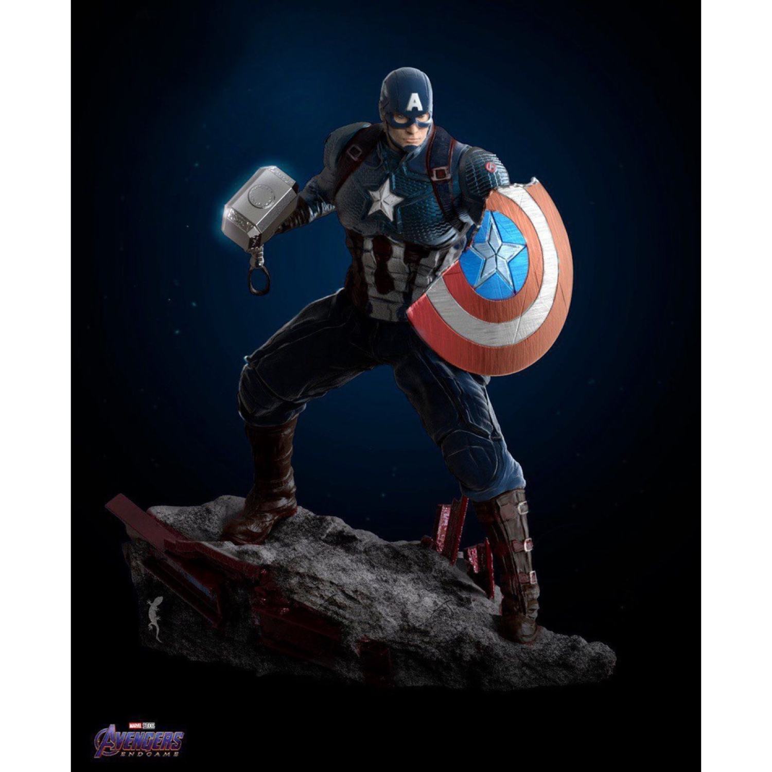 File in 3D PopTotem - Captain America