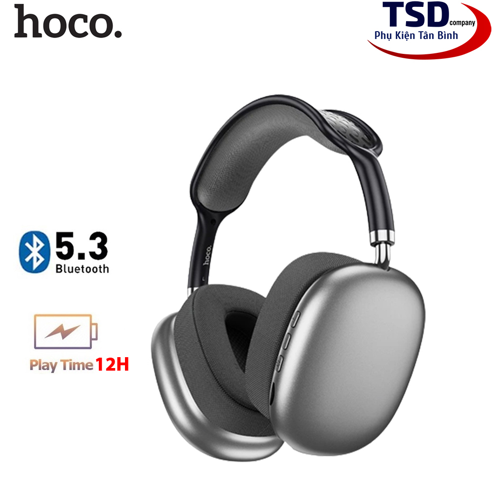 Tai Nghe Chụp Tai Bluetooth Hoco ESD15 Chính Hãng, Đen