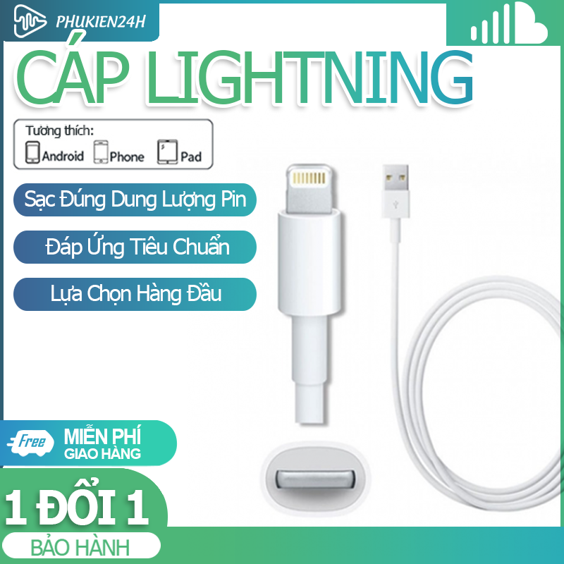 Cáp sạc điện thoại Type C - Cáp sạc Lightning - Cáp sạc Micro USB