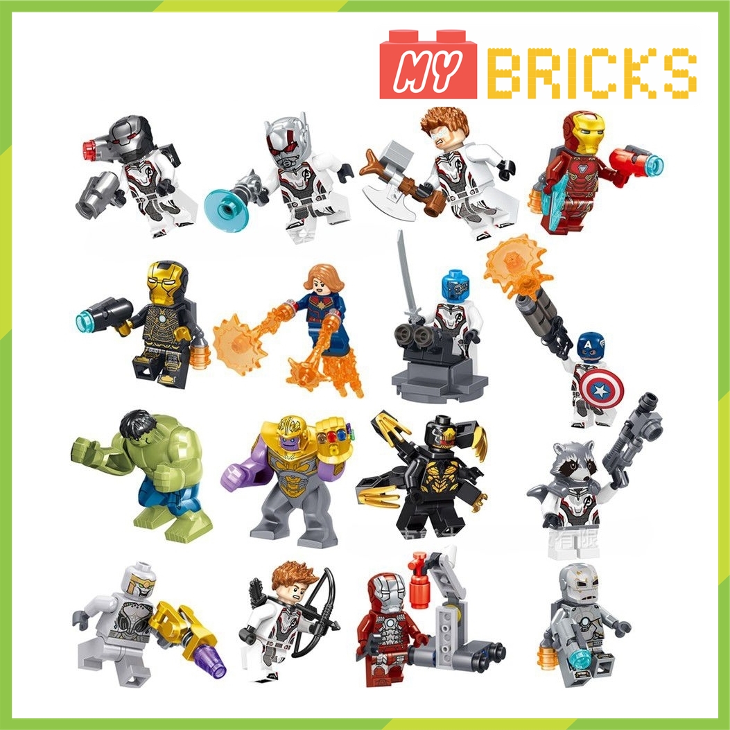 Combo 16 nhân vật siêu anh hùng Avenger Marvel Du hành thời gian - Non lego