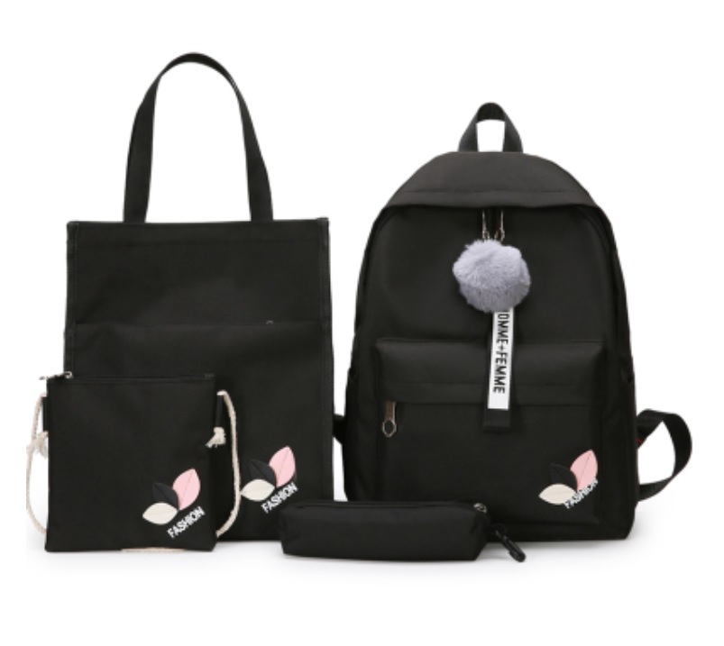 Bộ 4 Món Balo Túi Xách Lá Cây Xinh Xắn