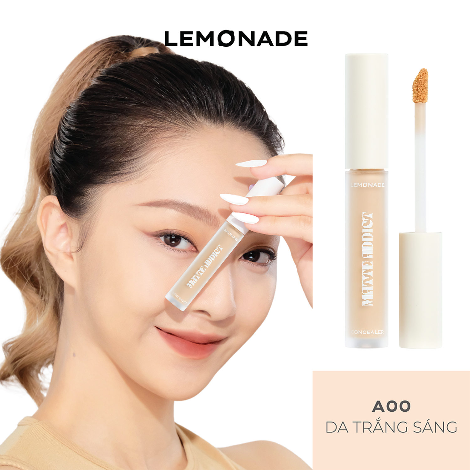 [FLASHSALE] Kem che khuyết điểm kiềm dầu bền màu Lemonade Matte Addict Concealer 3g