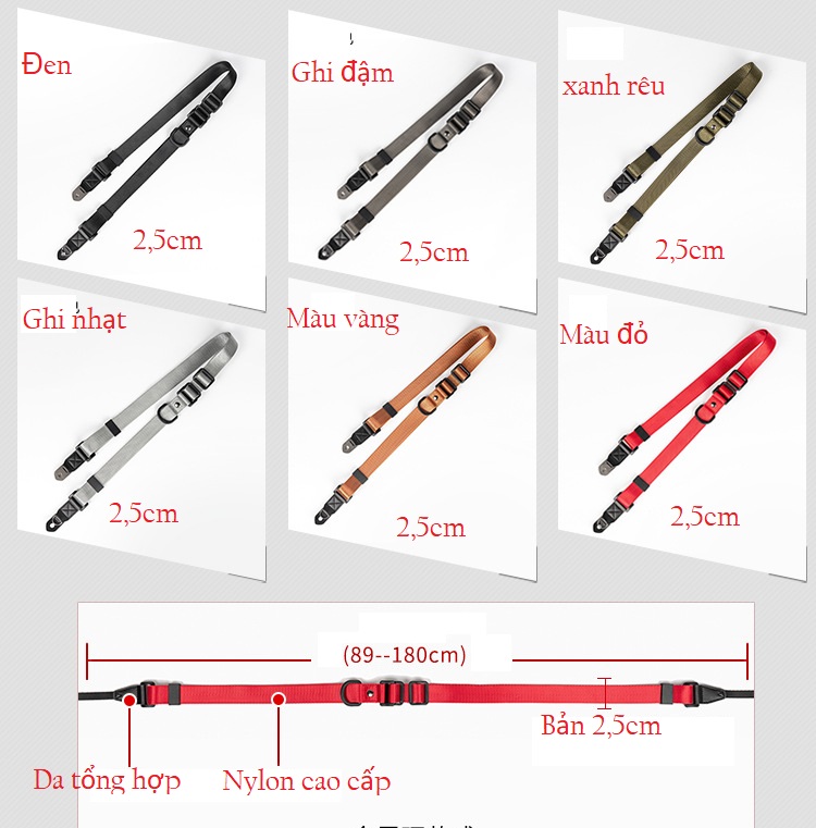 Dây đeo máy ảnh shetu OneStep.