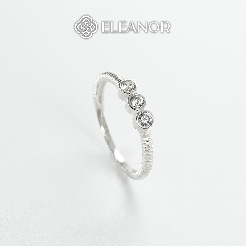 Nhẫn nữ bạc 925 Eleanor Accessories nhẫn thiết kế đính đá lấp lánh phụ kiện trang sức 6335