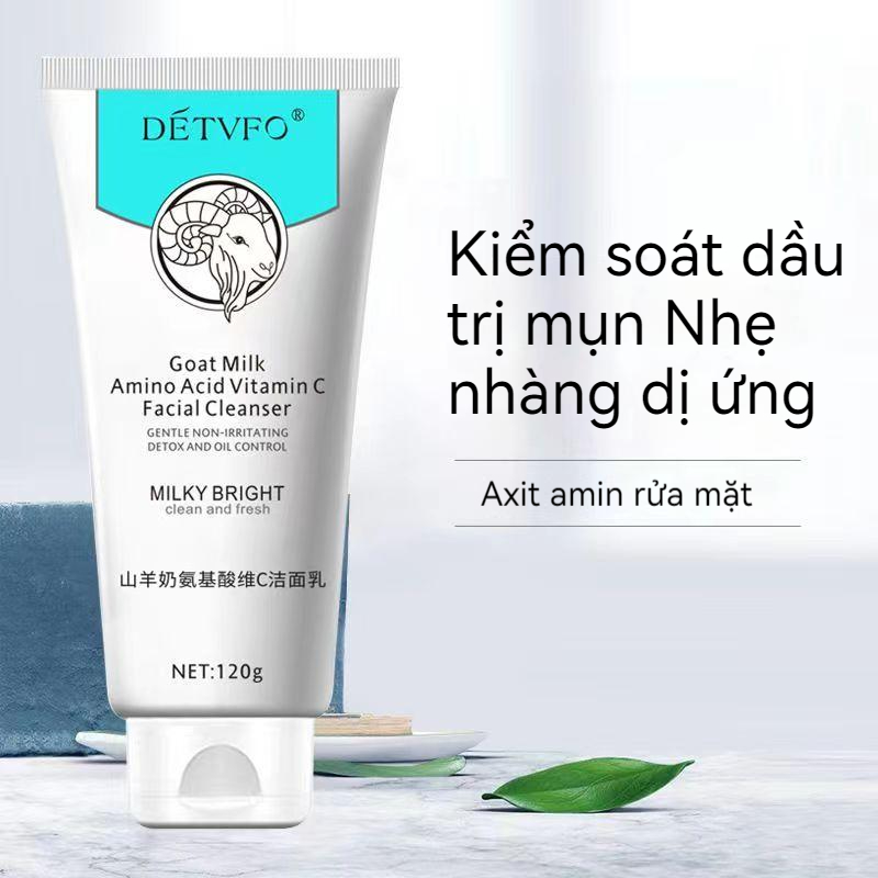 Sữa Rửa Mặt Sữa Dê De Devive Giúp Làm Sạch Sâu Lỗ Chân Lông Giảm Bã Nhờn Nhẹ Nhàng Kiểm Soát Mụn Oil Control Cleanser Fo