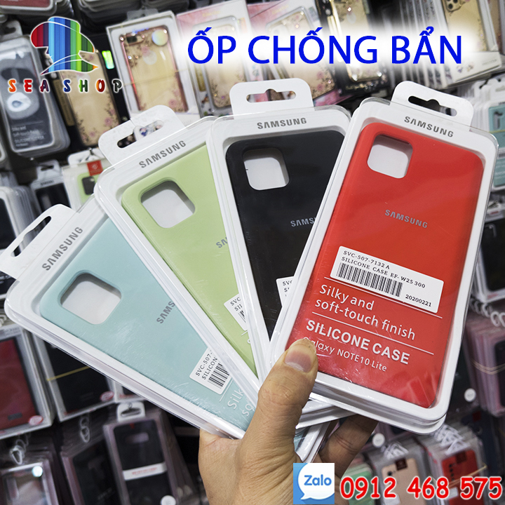Ốp lưng chống bẩn samsung galaxy note 10 lite sm-n770 - chống sốc - nhựa dẻo - bên trong có lot nhung / case samsung note 10lite