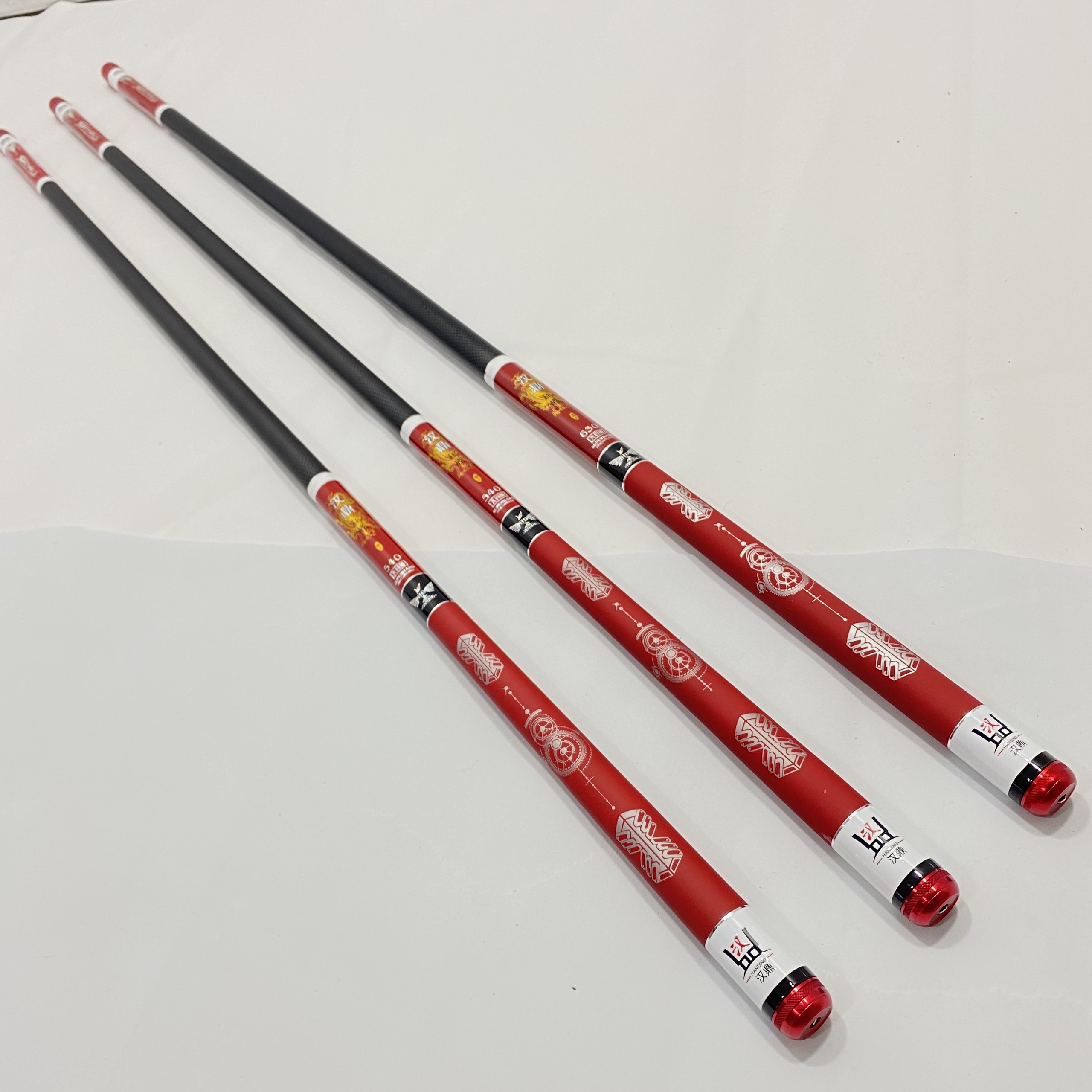 Cần Câu Tay Siêu Bạo Lực HANDING ( Đỏ ) - hàng cao cấp - Thân Xoắn Carbon X - Độ Cứng 5H - Đủ Size : 3M6 - 4M5 - 5M4 - 6M3 - 7M2