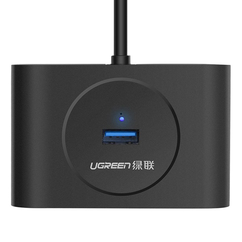 Bộ Chia USB 4 Cổng 3.0 UGREEN 20291 - HUB USB 3.0 Dây Dài 80 cm