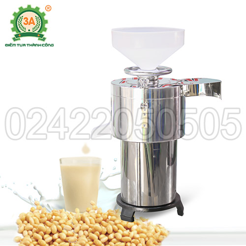 Máy xay, máy làm sữa hạt đa năng 3a800w chất liệu inox năng suất 40-50kg/ giờ- cờ lê mở đá + lưới lọc + trục xoắn