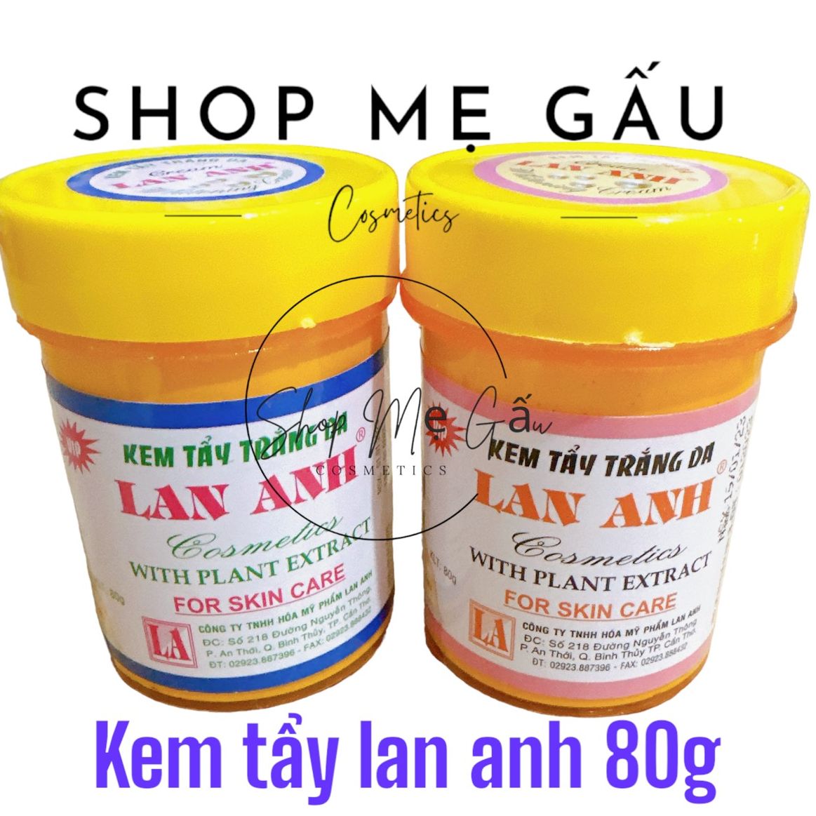 KEm tẩy Lan anh trắng, vàng 80g