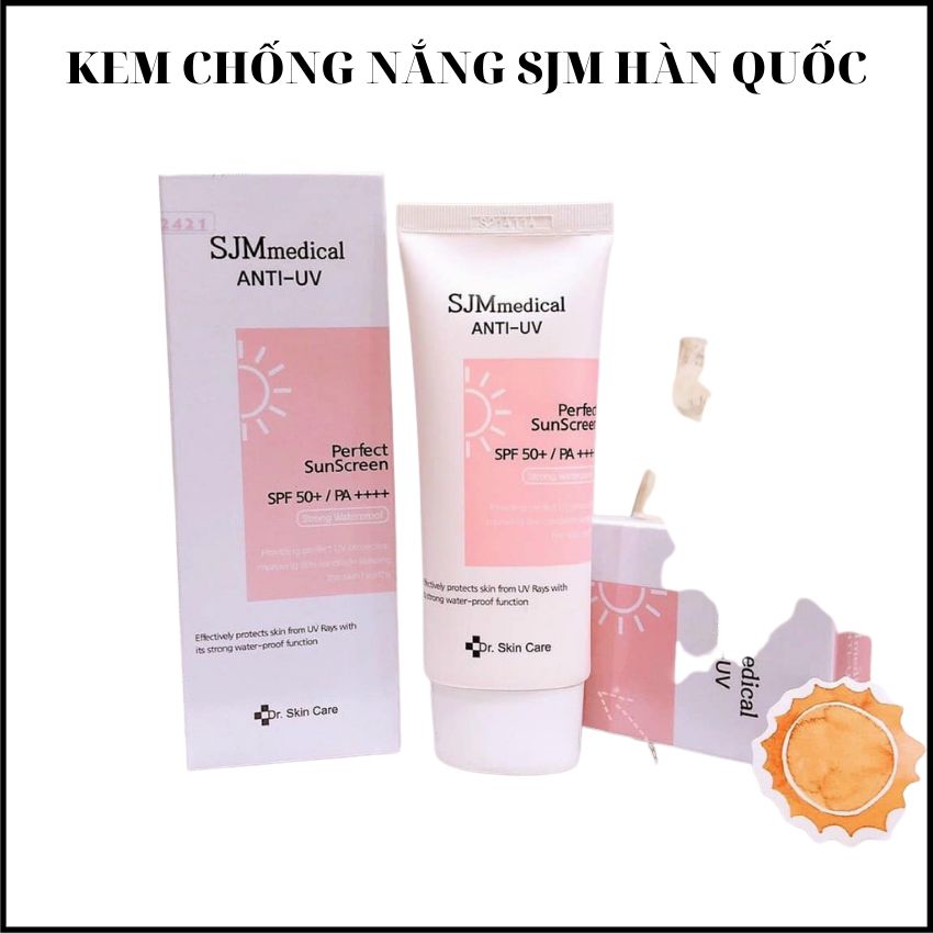 Kem chống nắng sjm nâng tông da hq_mit's beauty care