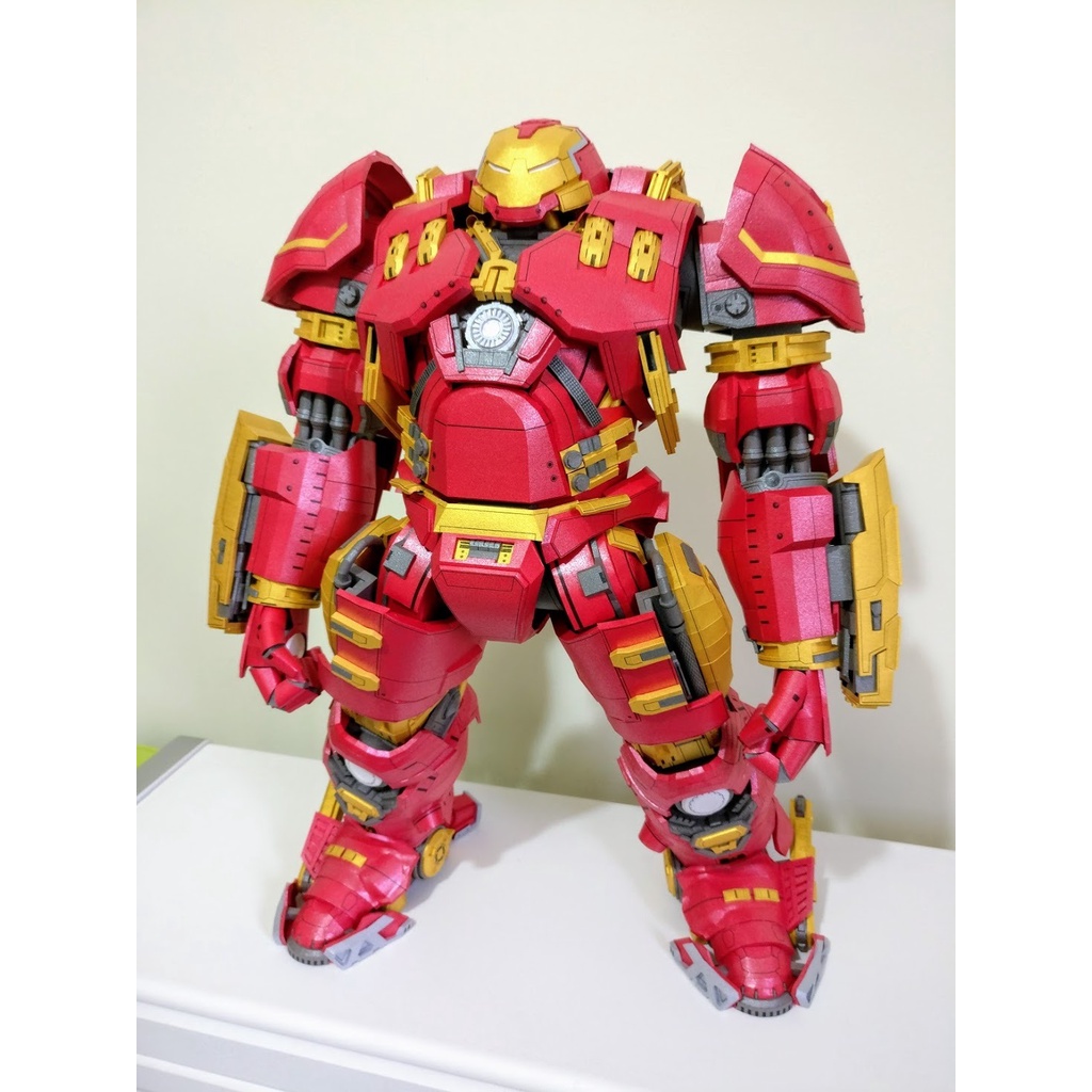 Mô hình giấy thủ công 3D nhân vật Iron Man Hulkbuster tỉ lệ 1/6