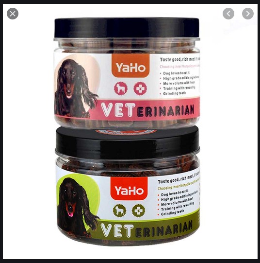 [HCM]Bánh thưởng Thịt viên cho Chó YaHo hộp 200 viên. 320gr.