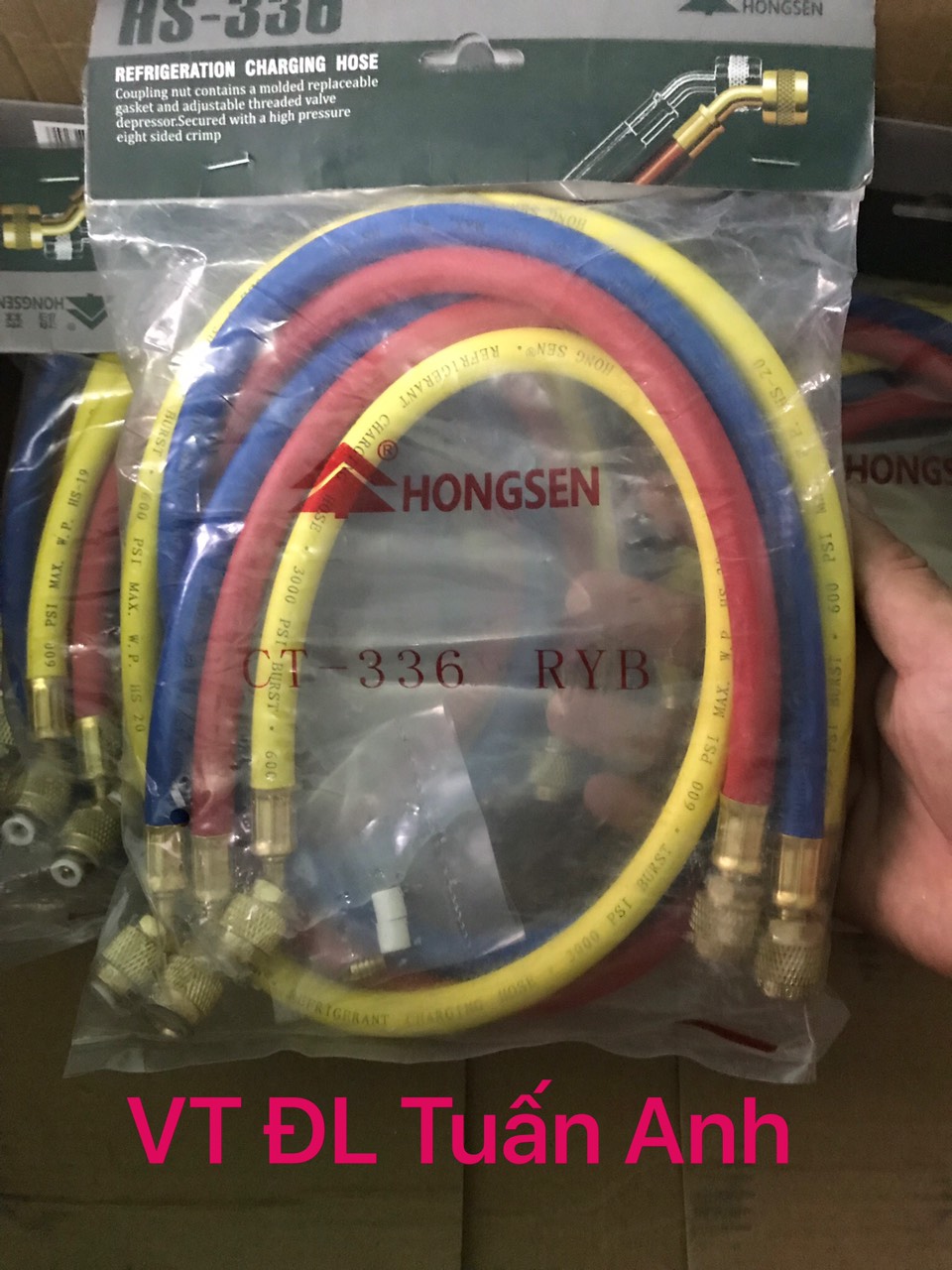 Bộ 2 dây đo sạc gas điều hòa,tủ lạnh hongseng