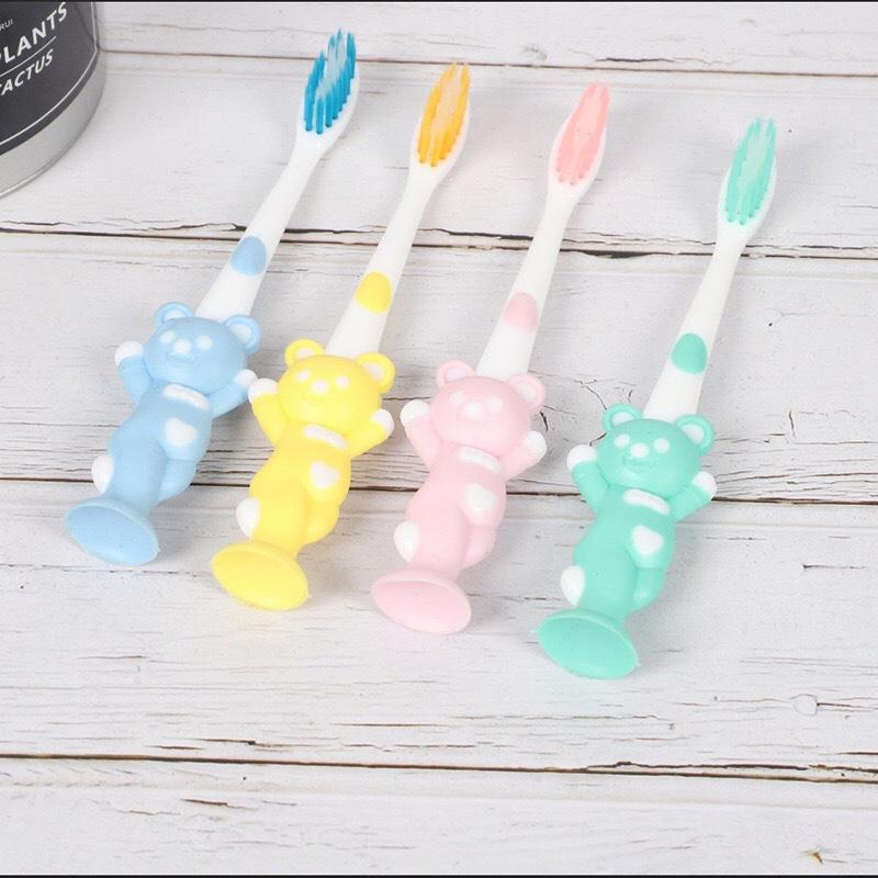 Sét 4 bàn chái đánh răng hình thú Xuất nhật cho bé