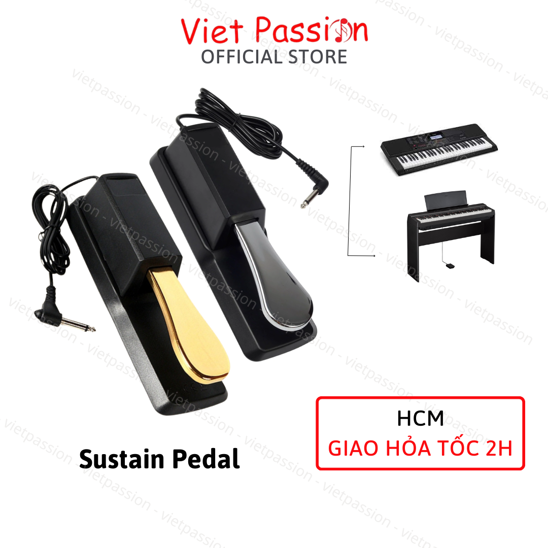 Chân đạp Pedal Sustain chất lượng dùng cho đàn Piano Điện đàn Organ Trống điện tử tiện lợi Viet Passion HCM