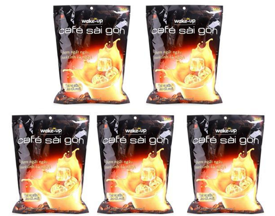 Combo 5 Bịch Cà phê Wake Up Sài Gòn  24 gói X 19gr- CFSG