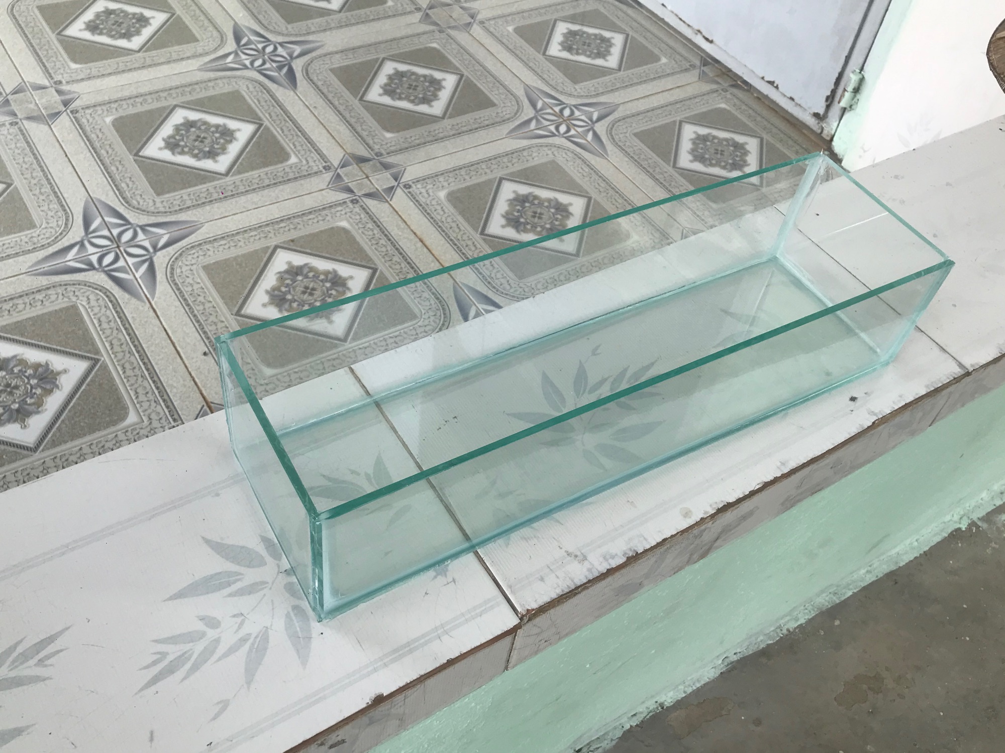 Bể chậu chồng cây 45x13x10 kính 5li dán ko rỉ nước