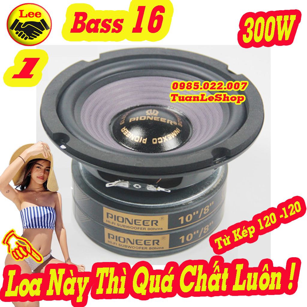 Loa bass 16 pioneer từ kép – giá 1 cái – bass loa 16