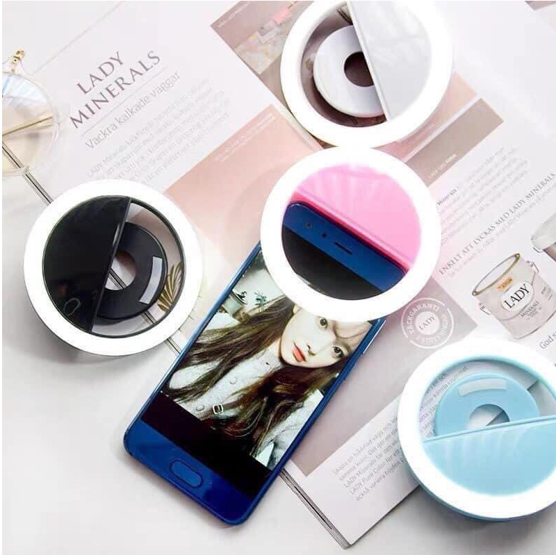 Đèn Led selfie 3 mức sáng Sạc pin Hỗ Trợ chụp ảnh Chụp Hình LiveStream Ring Light DALOI