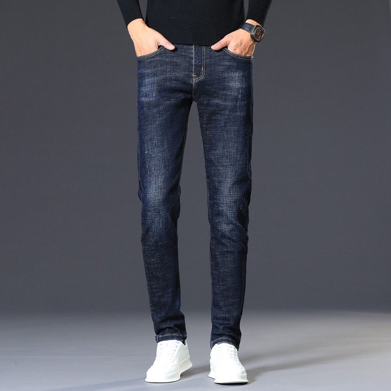 Quần Jean Nam XANH WASH KIỂU TRƠN - Quần Jeans Nam Thời Trang Cao Cấp - Quần Bò Nam Co Giãn - MJ2024