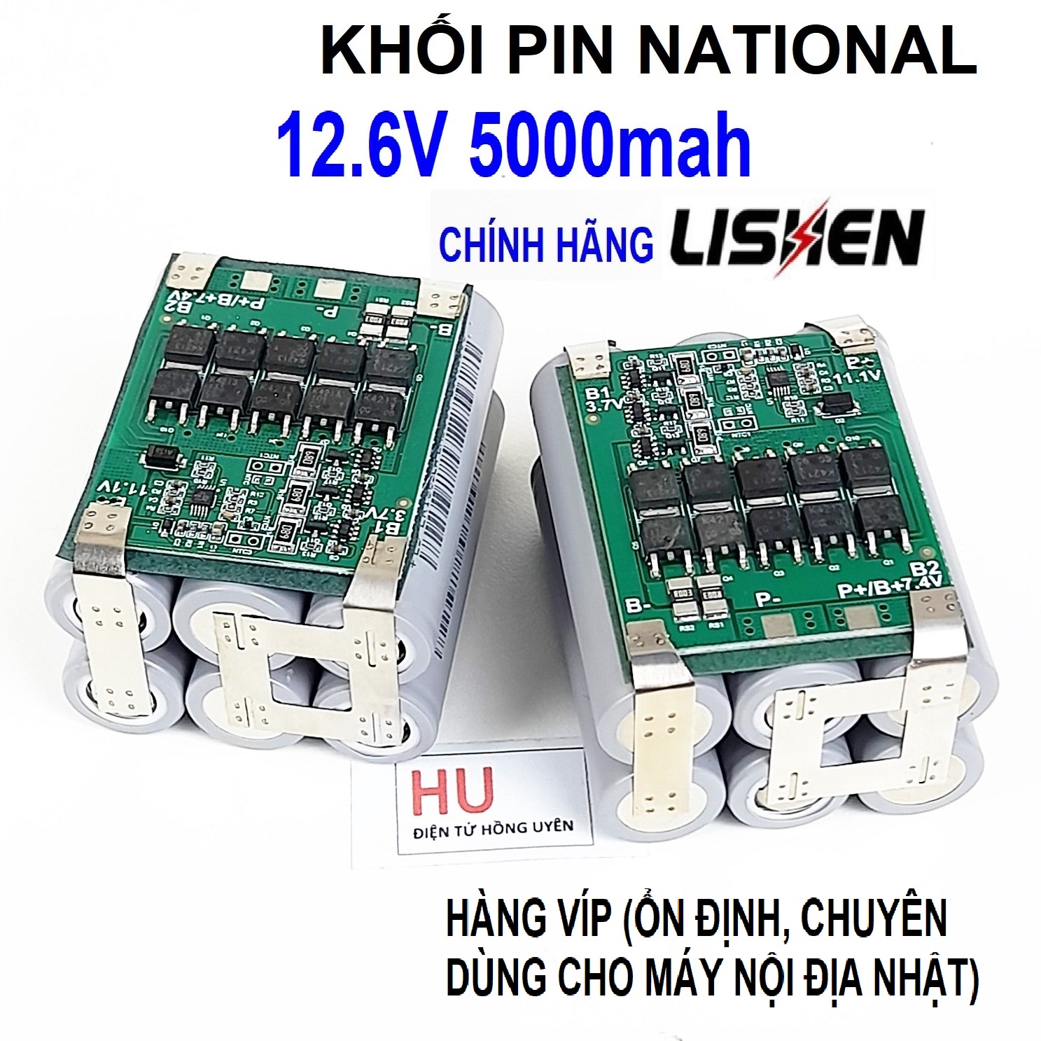 Khối pin 3S - 12.6V - 5000mAH - 60A. Hàng Sịn Chuyên dùng cho máy nội địa, Khối pin được đóng từ 6 cell 18650 chính hãng Lishen xám + mạch bảo vệ sạc xả 3S 40A Sịn, ổn định. Dùng thay pin máy khoan và các thiết bị 12v