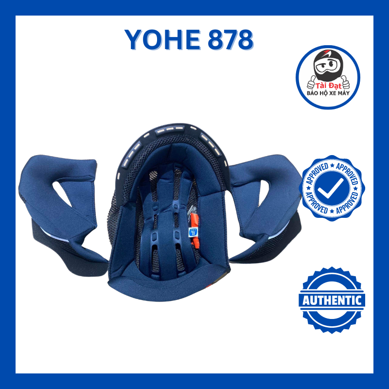 Phụ kiện mút lót thay thế dành cho mũ bảo hiểm YOHE 878 chính hãng