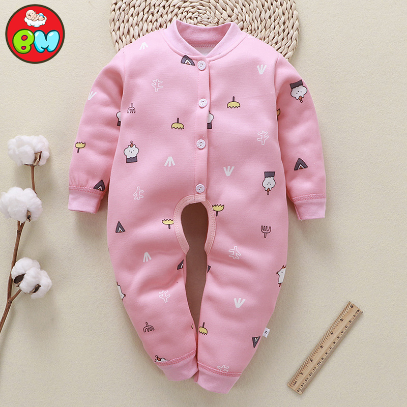 ❤️Miễn ship❤️ Bộ Body nỉ lông dài tay cho bé 0-12 tháng tuổi, bộ áo liền quần lót lông cực ấm,bodysuit cho bé trai và bé gái mùa thu đông