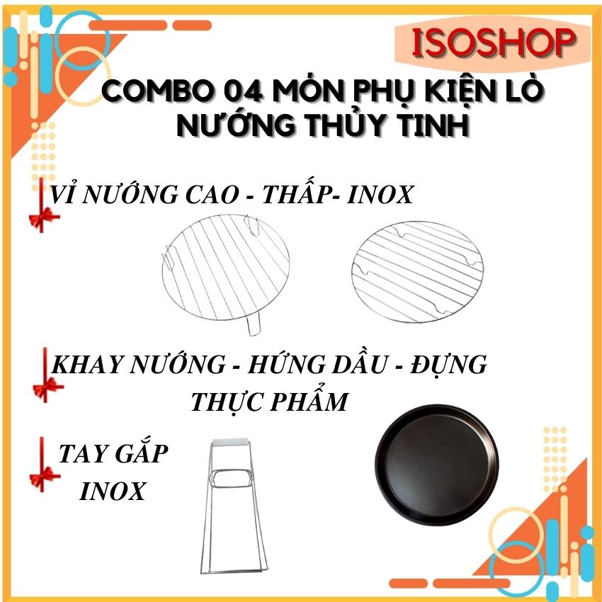 Lò Nướng Thủy Tinh Combo 04 Món phụ kiện