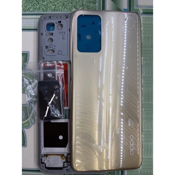 Full bộ xương vỏ zin oppo a54 - 2021 - bản 4g kèm khay sim, kính cam