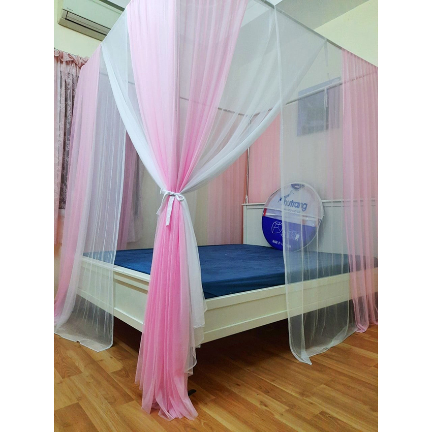 Mùng không khoan tường Thu Trang- Màn cao cấp kèm khung Inox đẹp không han gỉ - Bảo hành 5 năm