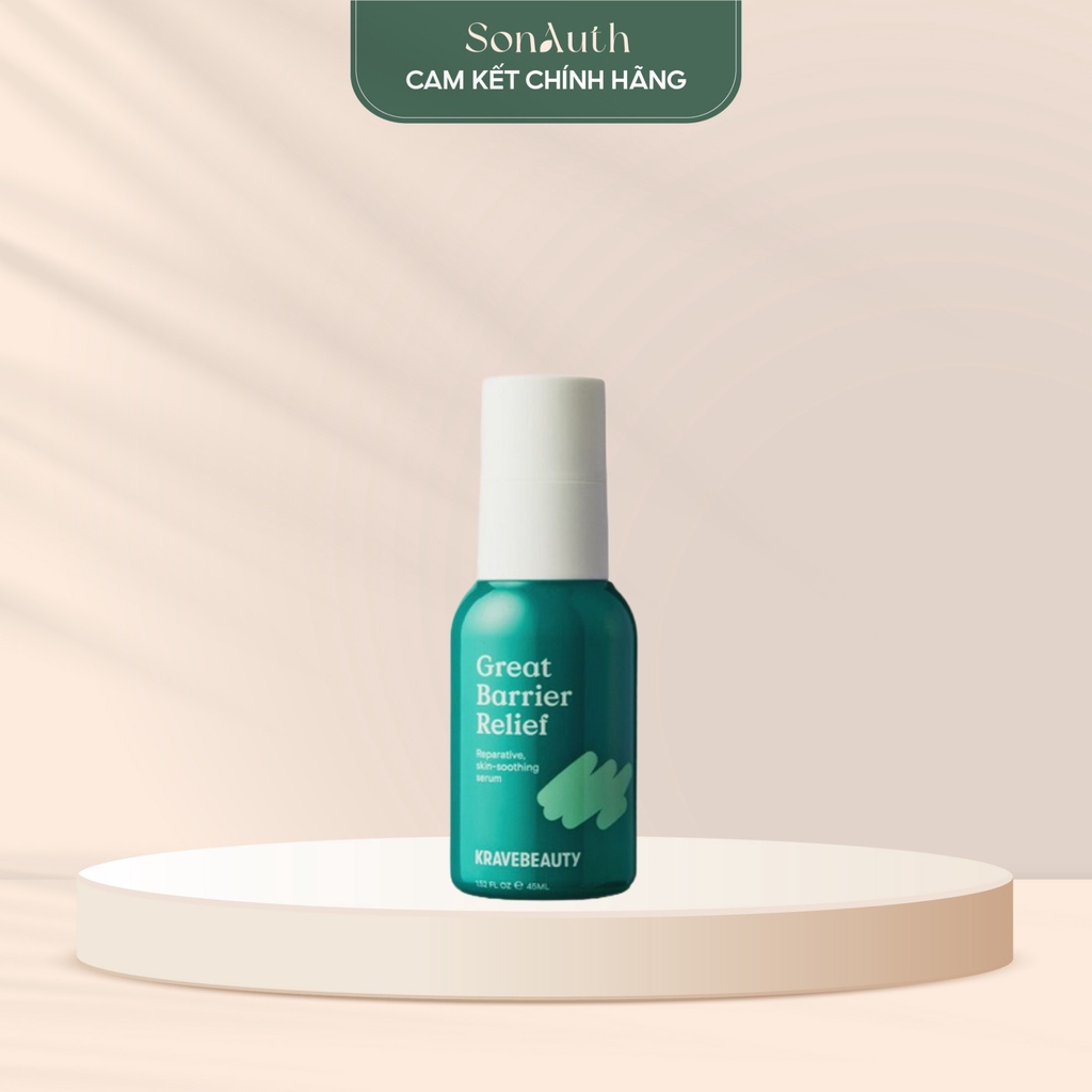 Tinh chất Krave Beauty Great Barrier Relief Reparative Skin-Soothing Serum 45ml