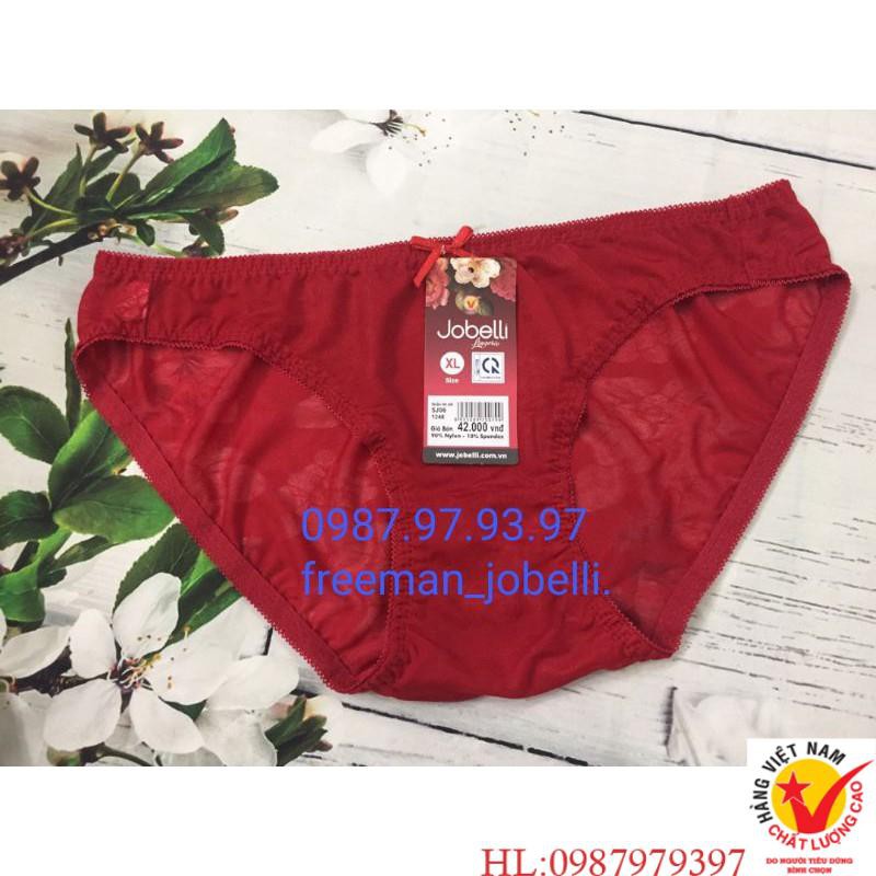 Quần lót nữ jobelli MS:1248 lưới lụa siêu mịn dập hoa